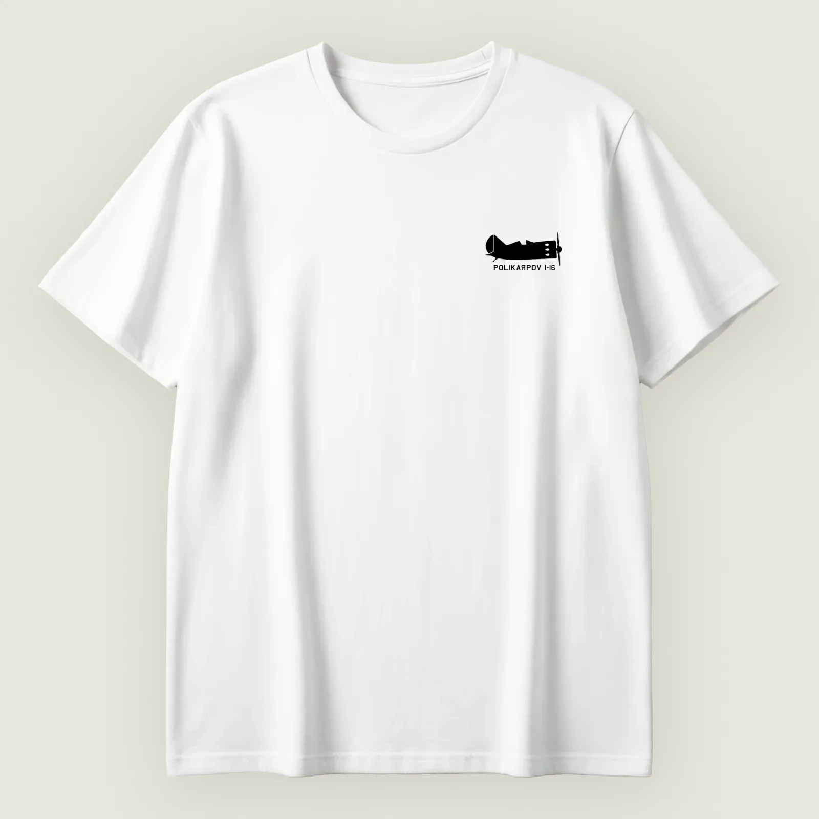 Camiseta Polikarpov I 16 logotipo “An Avant-Garde Plane”