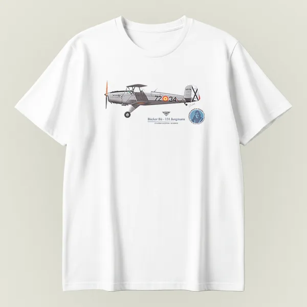 Camiseta Bücker Bü 131 Jungmann silueta