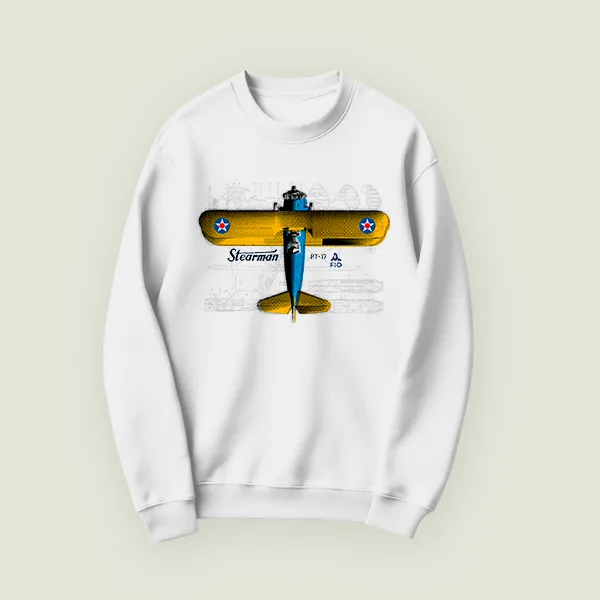 Sudadera Boeing Stearman PT-17 Planimetry