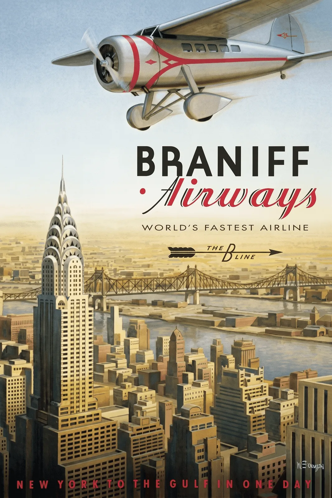 Chapa pequeña Braniff Airways