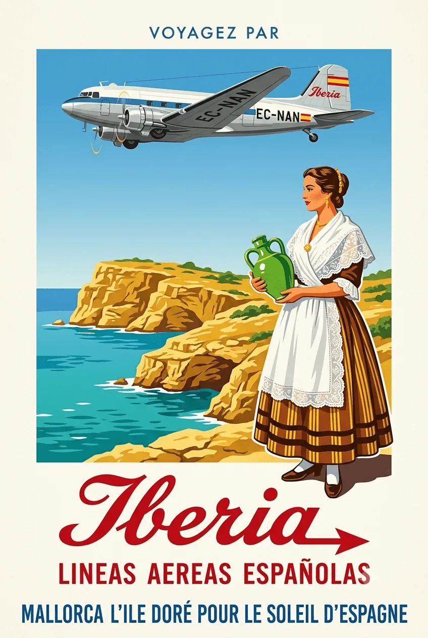 Chapa pequeña Iberia Mallorca Francés