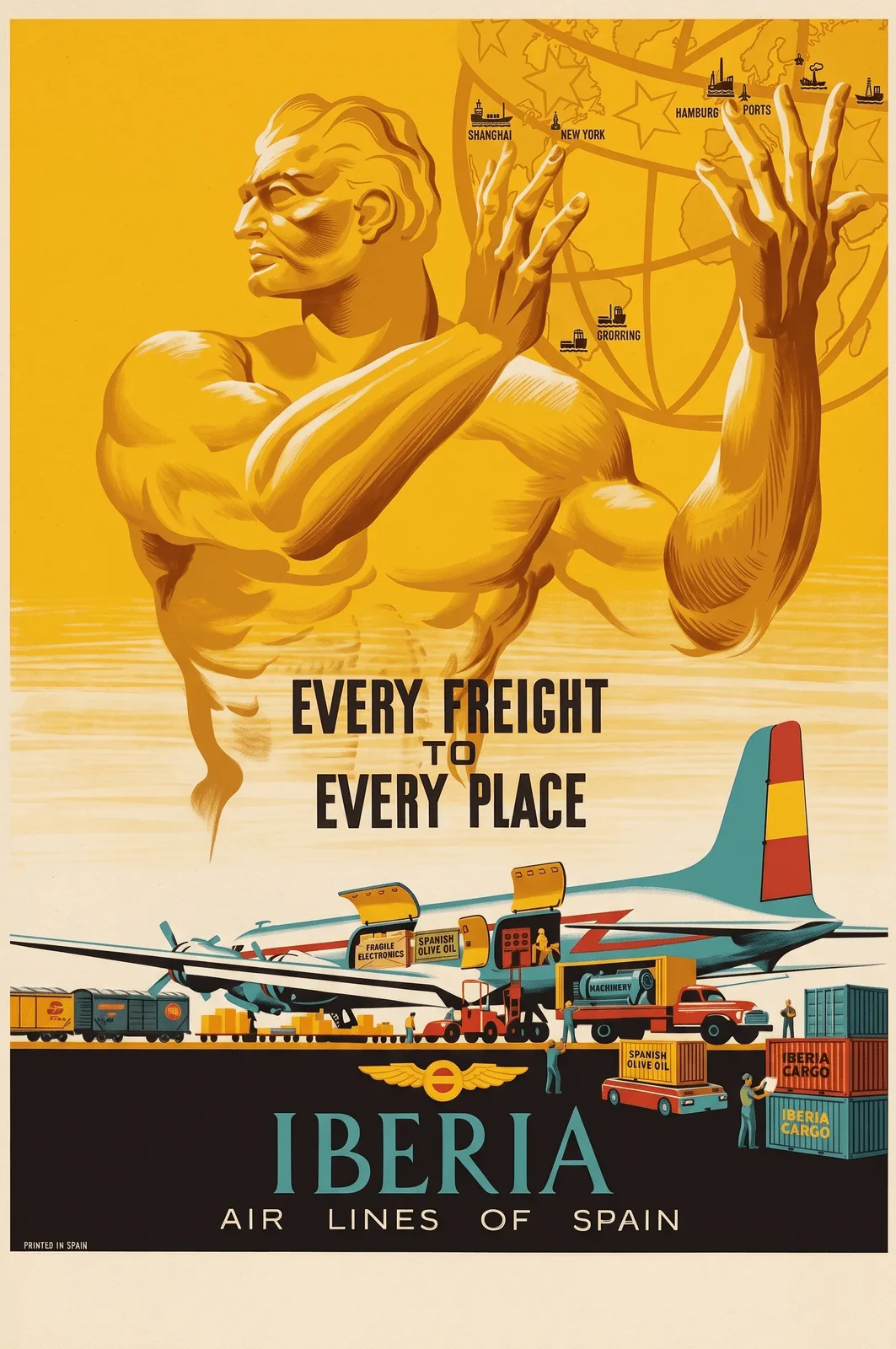 Chapa pequeña Iberia Very Freight